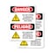 Signmission Do Not Store Flammable Materials Bilingual Danger Sign, Plastic, 10in W x 14in L, 2PK OS-2PACK-DS-P-1014-VS-1174 - alternate 1